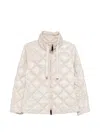Max Mara Waterproof Canvas Down Jacket In White