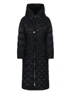 Max Mara Quilted Down Coat In Black