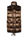 Max Mara Quilted Gilet In Brown