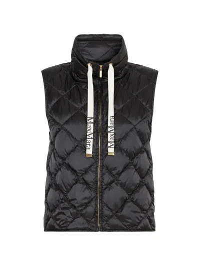 Max Mara Quilted High-neck Gilet In Multi