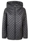 Max Mara Leo Reversible Jacket In Anti-drop Canvas In Black