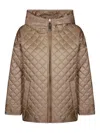 Max Mara Leo Reversible Jacket Cameluxe Padding In Brown