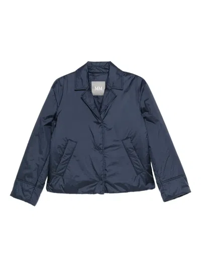 Max Mara Jacke Mit Gestepptem Revers In Blue
