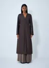 Max Mara Quilted Maxi Coat In Brown
