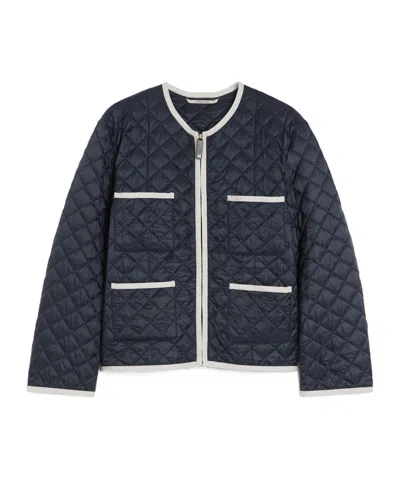 MAX MARA QUILTED PADDED JACKET IN WATER-REPELLENT CANVAS