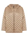 Max Mara Leo Reversible Jacket Cameluxe Padding In Brown