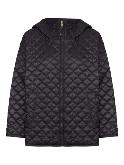MAX MARA QUILTED-PATTERN HOODED JACKET