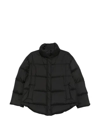 Max Mara Quilted Puffer Jacket In Black