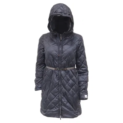 Pre-owned Max Mara Quilted Puffer Jacket In Black Polyester