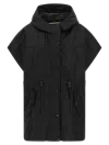 Max Mara Quilted Technical Nylon Vest In Black