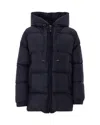 Max Mara Quilted Thermal-padded Down Jacket In Navy