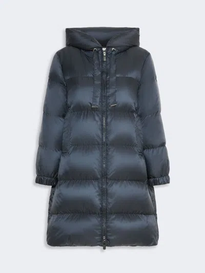 Max Mara Quilted Water-repellent Plain-weave Puffer In Blue