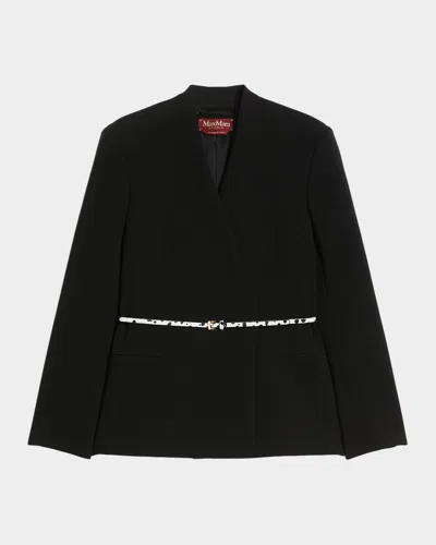 MAX MARA QUINOA BELTED WRAP-FRONT JACKET