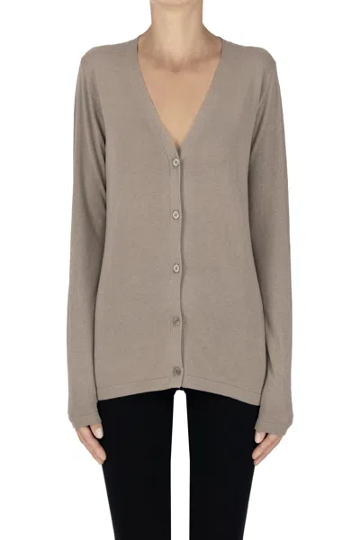 Max Mara Quirino Cardigan In Kaki
