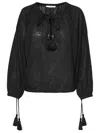 Max Mara Quirite Top In Black