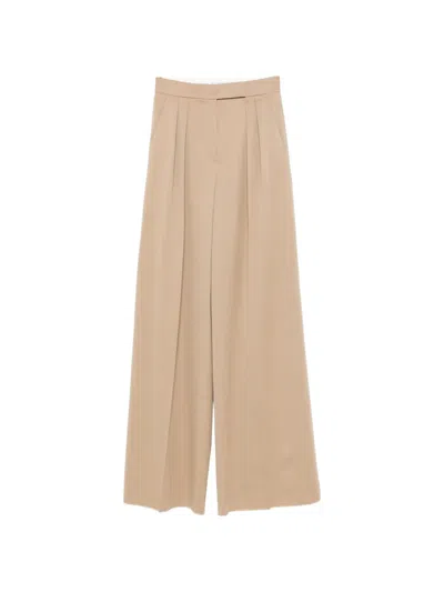 Max Mara Quorum Pleated Trousers In Neutral