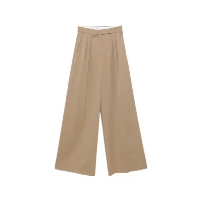 Max Mara Quorum Pleated Trousers In Neutral