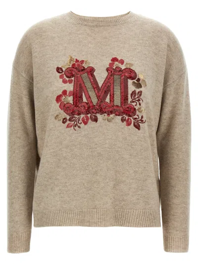 Max Mara Quota Sweaters And Cardigans Beige In Neutral
