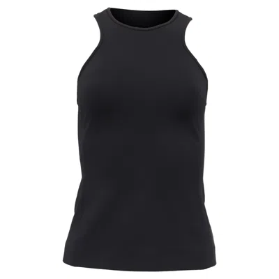 Max Mara Racer Back Tank Top In Black Polyamide