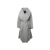 Max Mara Race Long Coat In Gray