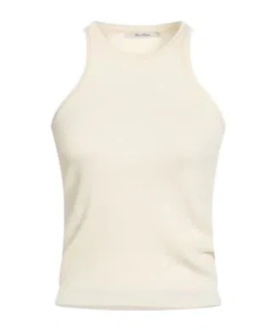 Max Mara Racerback Tank Top In White