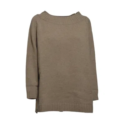 Max Mara Radames Off-shoulder Wool And Cashmere Sweater In Camel In Brown