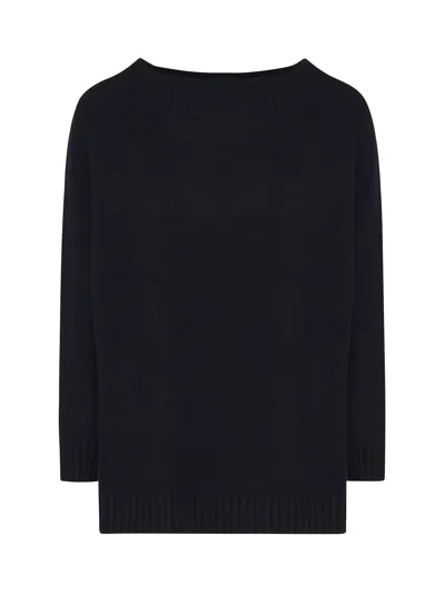 Max Mara Boat-neck Jumper In Black
