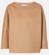 Max Mara Radioso Camel Hair Blouse In Sand
