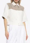 Max Mara Radioso Cropped Linen Shirt