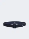 Max Mara Raffia Effect Belt In Blue