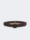 Max Mara Raffia Effect Belt In Brown