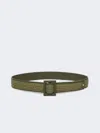 Max Mara Raffia Effect Belt In Green