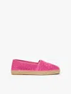 Max Mara Raffia Espadrilles In Fuchsia