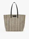 MAX MARA RAFFIA-LOOK JACQUARD SHOPPING TOTE