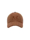 Max Mara Raffia Baseball Cap With Circense Detail In Brown