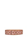 Max Mara Raffia-effect Diamond Pattern Belt In Multicolor