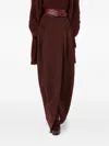 Max Mara Cherry Cashmere Zattera Skirt In Red