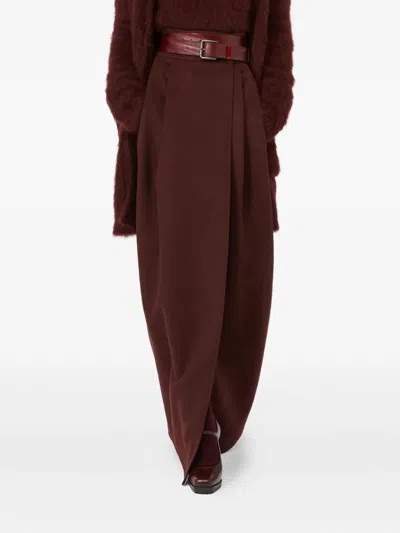 Max Mara "raft" Long Skirt Clothing In Red