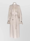 Max Mara Belted-waist Cashmere Coat In Beige