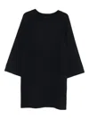 Max Mara Viscose And Wool Yarn Dress In Blue