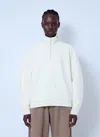 Max Mara Raglan Sleeve High-neck Pullover In White
