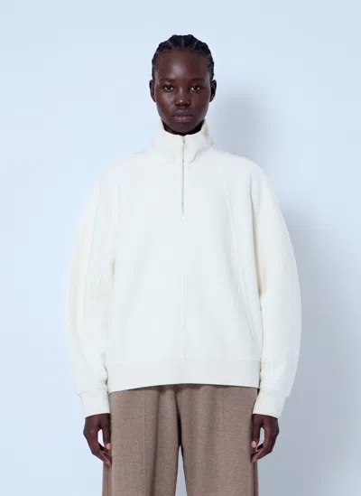 Max Mara Raglan Sleeve High-neck Pullover In Neutral