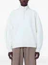 Max Mara Raglan Sleeve High-neck Pullover In White