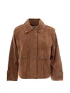 Max Mara Raglan-sleeve Jacket In Brown