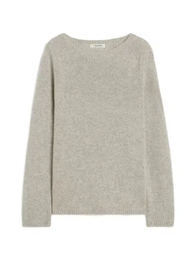 Max Mara Raglan-sleeve Knit Sweater In Neutrals