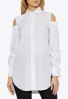 Max Mara Cut-out Shirt In White