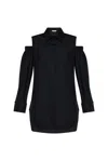 Max Mara Ragni Cold-shoulder Shirt In Black