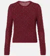 Max Mara Rally Mohair And Wool-blend Sweater In Red
