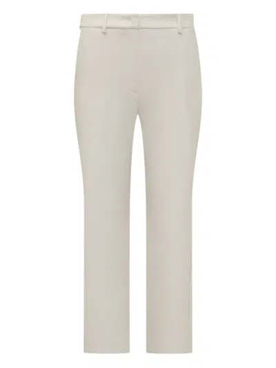 Max Mara Rana Slim-fit Trousers In 白色
