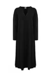 Max Mara Rapace Jersey Dress In Nero
